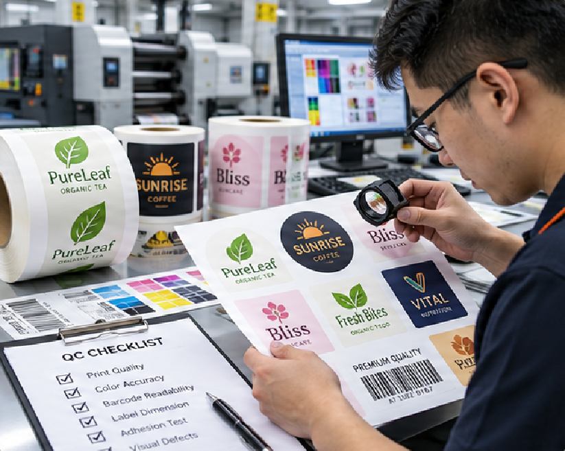 Quality Control For Custom Labels Stickers