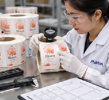 Final Inspection Checks the Label as a Deliverable Product