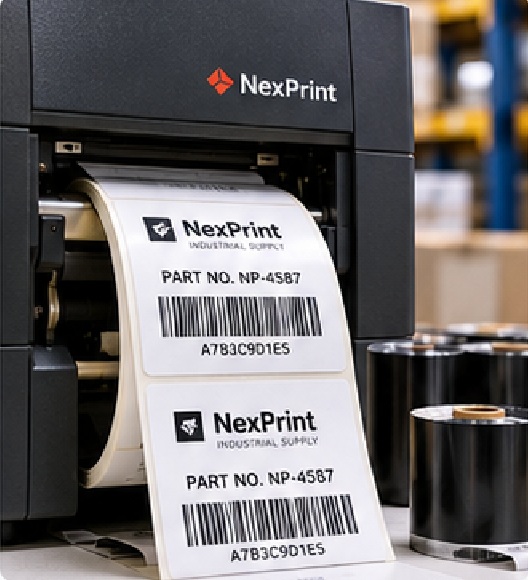 Thermal transfer labels are designed around a system: label material, ribbon and printer. Philiton can supply blank or preprinted labels with areas reserved for on-site variable information.