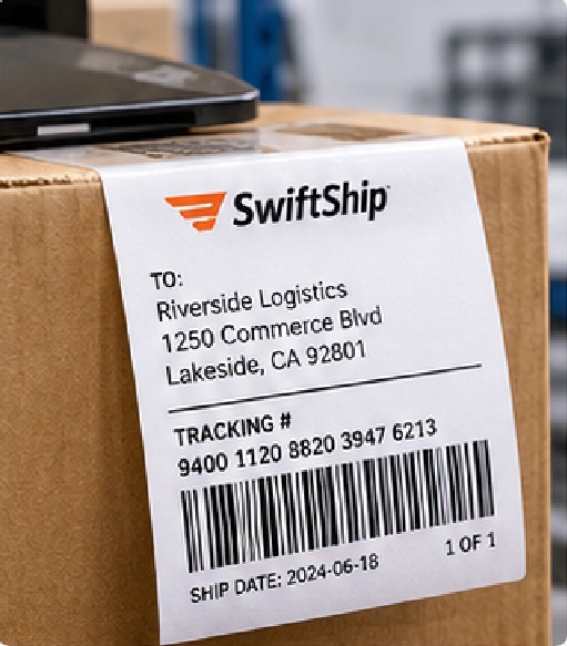 Direct thermal labels create images without a ribbon and are often used for shorter-life logistics, shipping, retail or warehouse information.