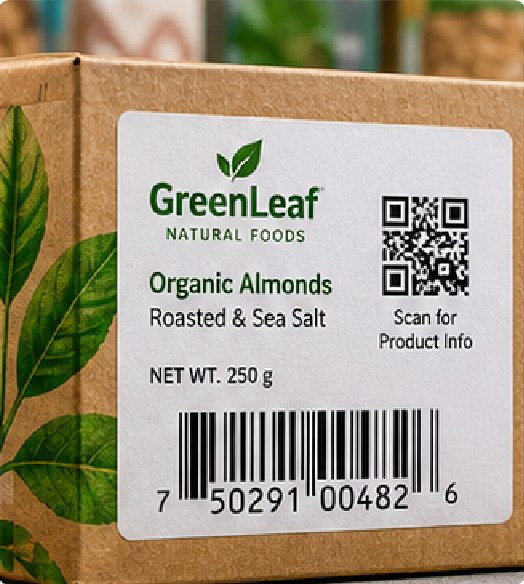 Barcode and QR projects require more than visually sharp printing. Code size, quiet zone, contrast, substrate reflectivity, curvature, print gain, lamination and handling can affect scanning.