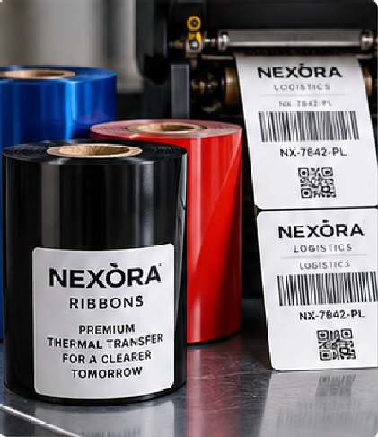 Thermal transfer printing depends on ribbon as well as label material.