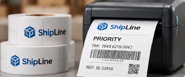 Direct-thermal and thermal-transfer papers or films are selected according to printer technology, durability, environment, barcode requirements, and adhesive conditions.