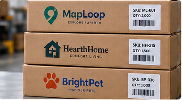 Multi-SKU programs can be packed by roll, bag, carton, pallet, or mixed shipment rules.