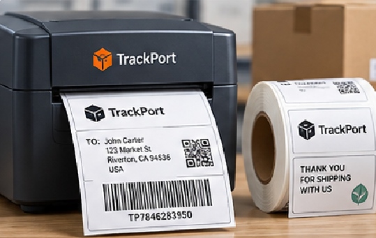 Direct thermal and thermal-transfer labels are recurring consumables for logistics, warehousing, retail and inventory systems.