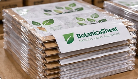 Sheet labels need flat protection against curling, bending and edge damage.