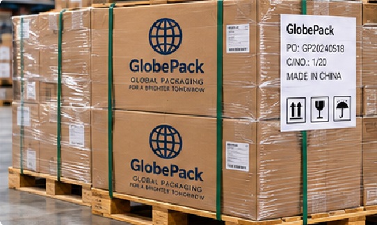 Cartons, palletization, corner protection, stretch wrapping and shipment marks are selected according to shipment size and destination.