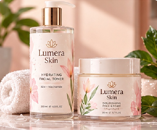 US Cosmetic Bottle Labels