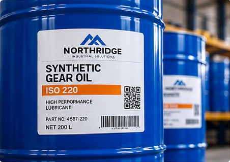 Industrial drums and pails can combine textured HDPE, oil, dust, outdoor storage and rough handling.