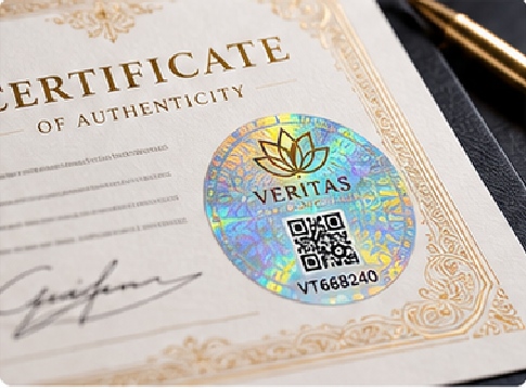 Certificates, event passes, membership materials, controlled documents, warranty cards, and authenticity cards can use holographic seals, serial numbering, QR codes, microtext-style printed features, or destructible constructions to make unauthorized replacement more difficult.