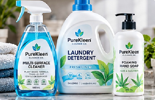 Home-care and household labels may encounter cleaners, oils, moisture, squeezing, curved bottles and repeated hand contact.