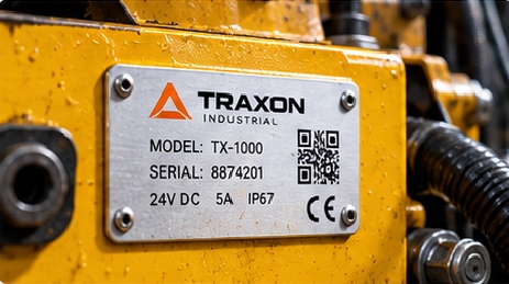 Industrial labels often prioritize durability, traceability and line compatibility over decorative appearance.