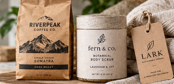 Uncoated, kraft-look and textured papers are used when tactile character, natural appearance or premium wine and fragrance presentation is more important than a perfectly smooth surface.