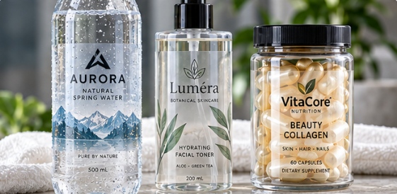 Clear BOPP and clear PET are used for transparent packaging and no-label-look designs.