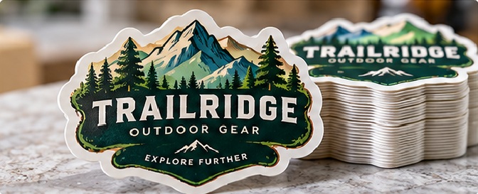 Custom die cutting shapes the finished label or sticker and affects stripping, dispensing and edge stability.