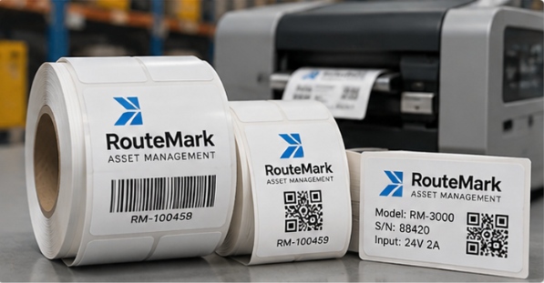 Direct thermal, thermal-transfer and synthetic materials serve shipping, warehousing, retail, asset and industrial identification.