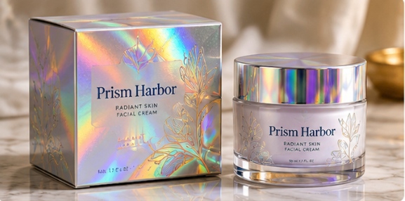 Holographic material or security effects can add shelf impact and visible authentication cues.