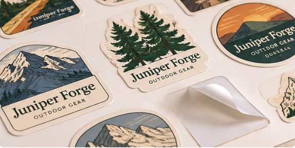 Die cutting creates the final label shape; kiss cutting cuts the face material while leaving the liner intact for easier dispensing.