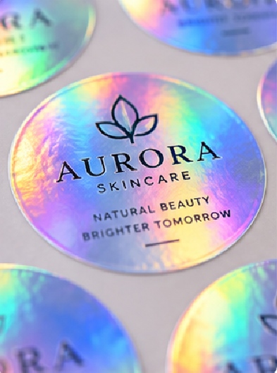Holographic appearance can come from a holographic face stock, foil, transfer film, or security structure. The correct route depends on whether the goal is decoration, brand differentiation, tamper evidence, or authentication.