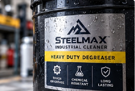 Industrial, automotive, chemical, warehouse, or frequently handled labels may need a protective film or coating selected around abrasion, oil, cleaners, moisture, UV exposure, or thermal printing.