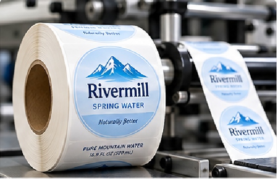Roll labels are designed around both the printed label and the downstream labeling process