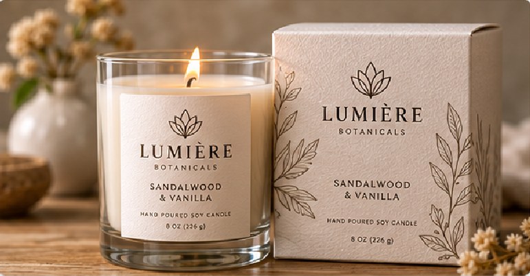 Uncoated and textured stocks create a natural or premium appearance for food, beverage, fragrance and artisan products.