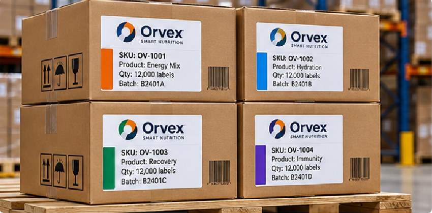 Several SKUs can be combined in one shipment when each SKU remains separately identified and quantities are controlled.