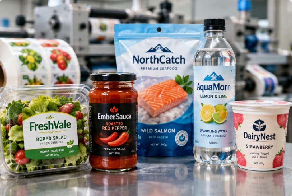 Custom Food Labels Manufacturer for Brand Packaging
