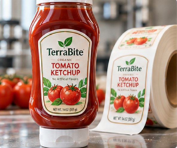 Pressure-Sensitive Food Labels
