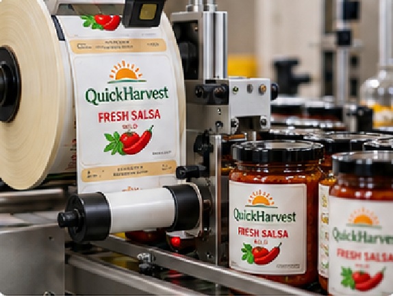 Automatic Roll Food Labels