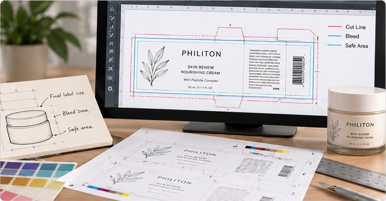 Dieline, Bleed And Safe Areas