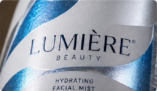 Cold Foil skincare labels