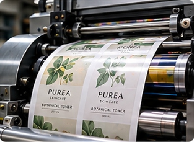 skincare labels Printing
