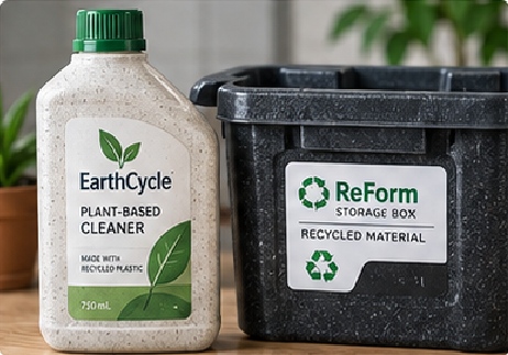 Recycled or Textured Plastic