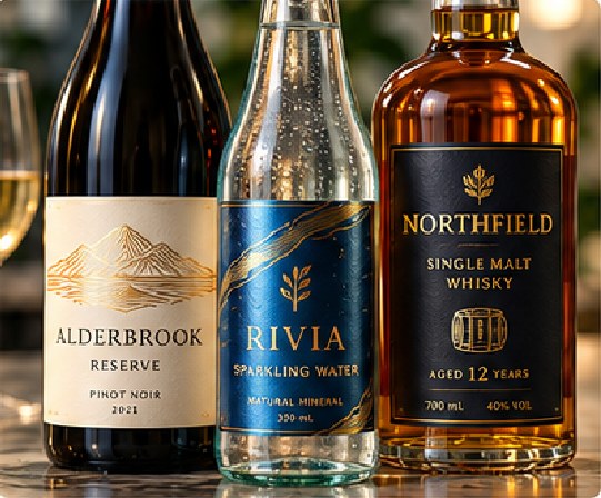 UK Premium Bottle Labels