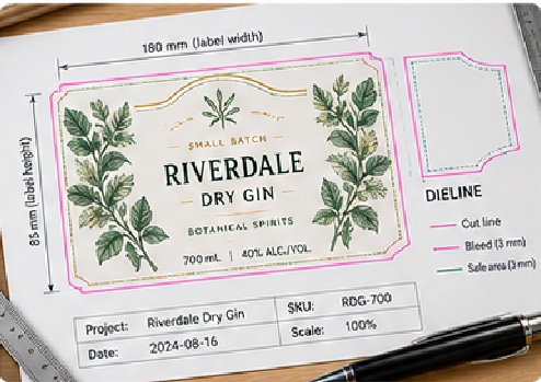 Dieline and Bleed