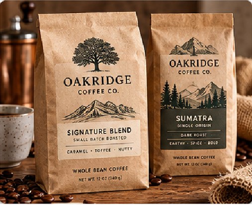 Kraft Coffee Labels