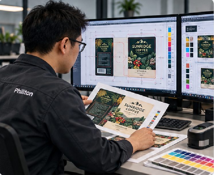 From Brand Artwork to a Production-Ready Coffee Label