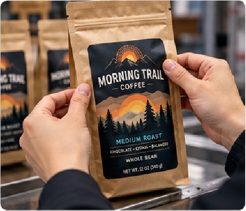 Evaluate the Sample on the Actual Coffee Package