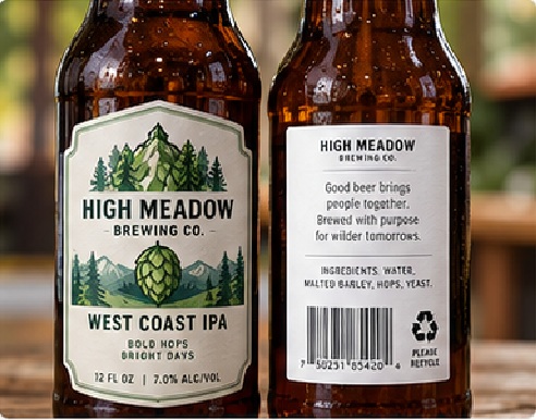 Front and Back Labels
