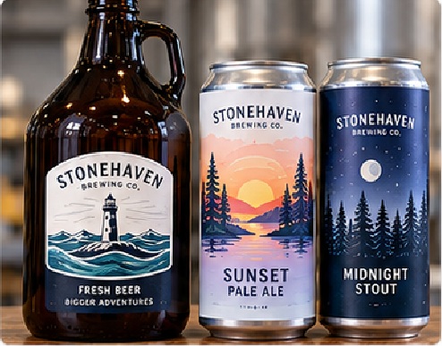 Growler and Crowler Labels
