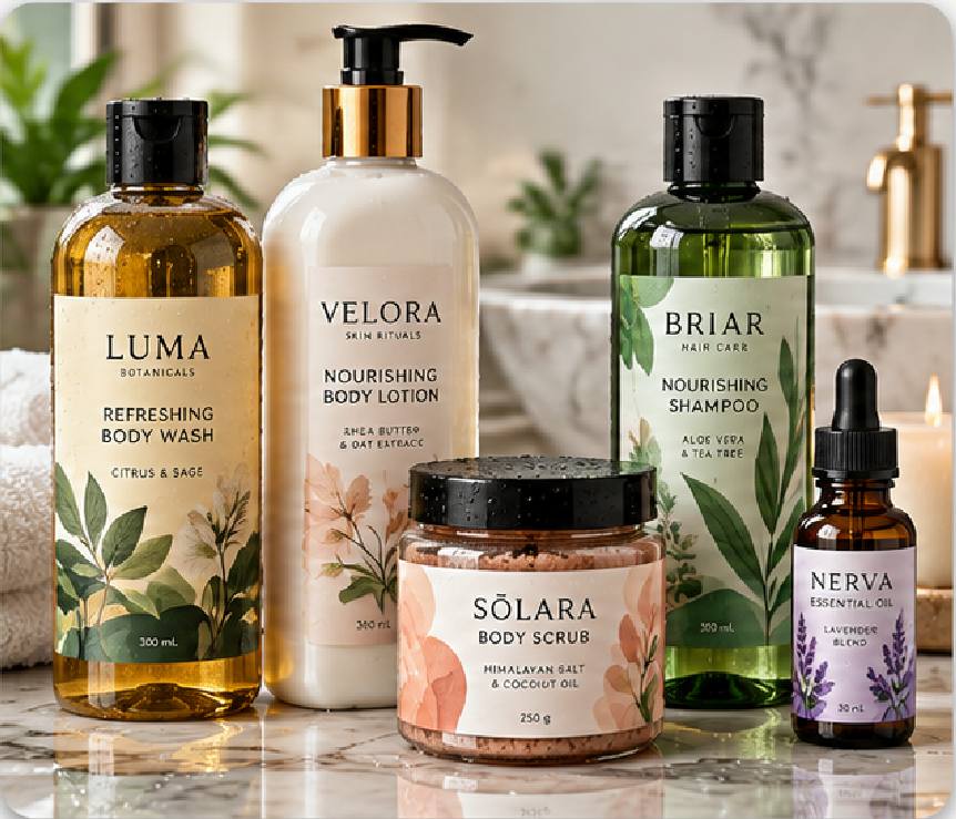 Custom Bath and Body Labels