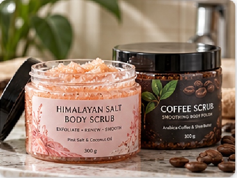 Body Scrub & Jar Labels