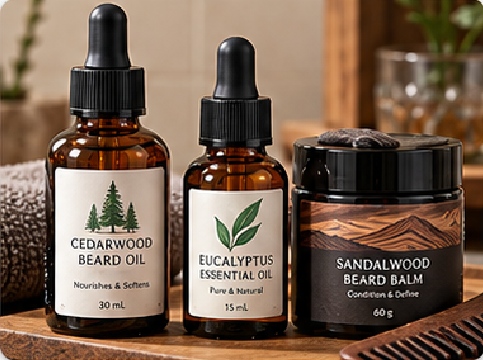 Essential Oil & Grooming Labels