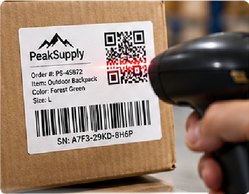 Barcode, QR and Variable Labels