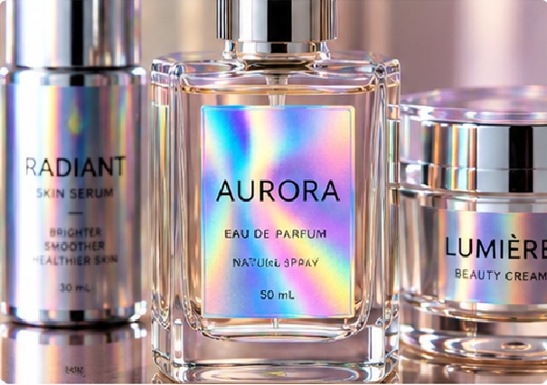 Clear, Metallic and Holographic Structures