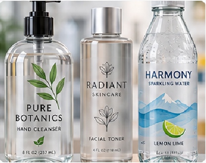 Clear Bottle Labels