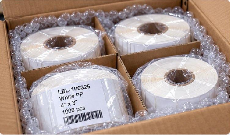 Roll Label Packing
