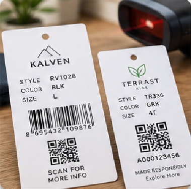 Barcode & QR Tags