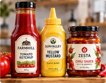 Sauce & Condiment Labels